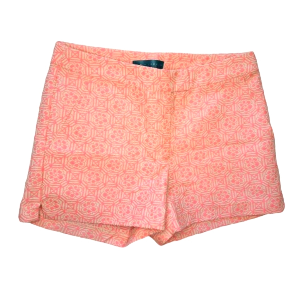 Pim + Larkin Pink Geometric Patterned Shorts Size XS
